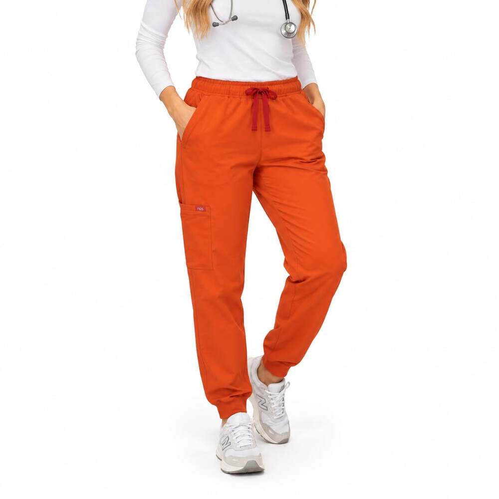 FIGS Technical Collection Scrub Pants XXS Orange Medical Nurse Jogger Athletic